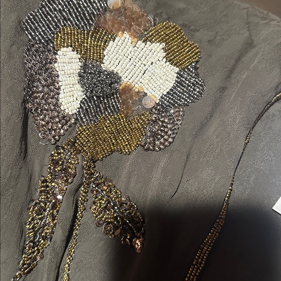 LIMITED EDITION JACQUARD EMBROIDERED DRESS WITH BEADING - Picture 11 of 11